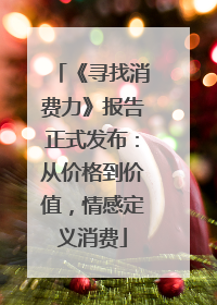 《寻找消费力》报告正式发布：从价格到价值，情感定义消费