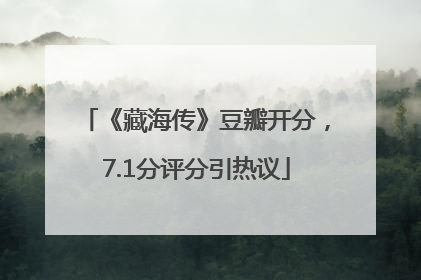 《藏海传》豆瓣开分，7.1分评分引热议