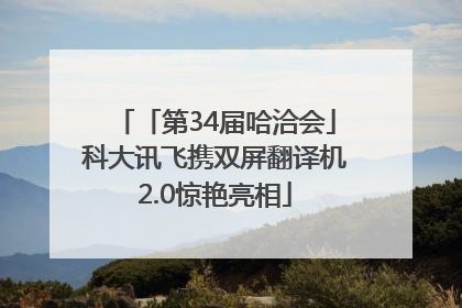 「第34届哈洽会」科大讯飞携双屏翻译机2.0惊艳亮相