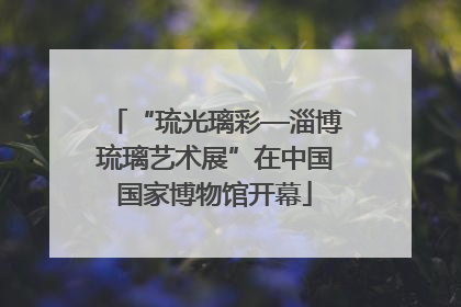 “琉光璃彩—淄博琉璃艺术展”在中国国家博物馆开幕