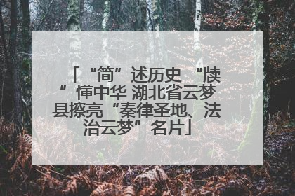 “简”述历史 “牍”懂中华 湖北省云梦县擦亮“秦律圣地、法治云梦”名片
