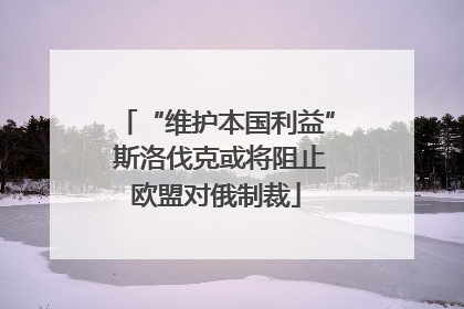 “维护本国利益” 斯洛伐克或将阻止欧盟对俄制裁
