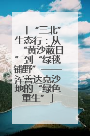 “三北”生态行：从“黄沙蔽日”到“绿毯铺野”——浑善达克沙地的“绿色重生”