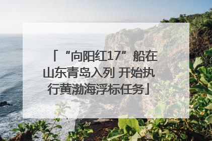 “向阳红17”船在山东青岛入列 开始执行黄渤海浮标任务