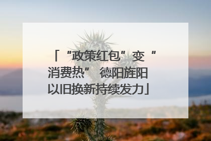 “政策红包”变“消费热” 德阳旌阳以旧换新持续发力