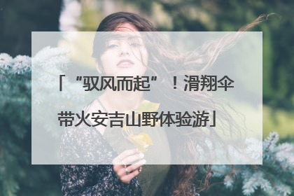 “驭风而起”！滑翔伞带火安吉山野体验游