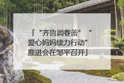 “齐鲁润春蕾”“爱心妈妈续力行动”推进会在邹平召开