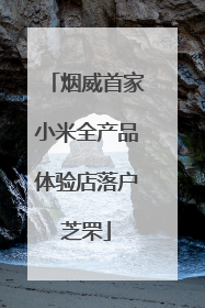 烟威首家小米全产品体验店落户芝罘