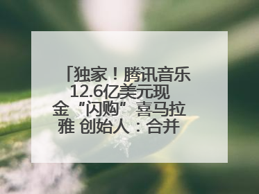 独家！腾讯音乐12.6亿美元现金“闪购”喜马拉雅 创始人：合并胜过单打独斗