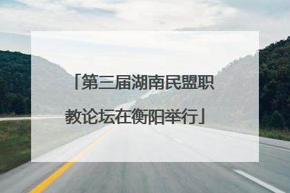 第三届湖南民盟职教论坛在衡阳举行