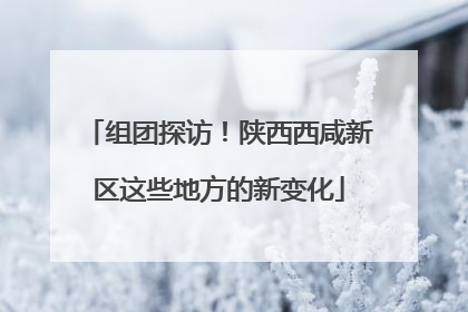 组团探访！陕西西咸新区这些地方的新变化