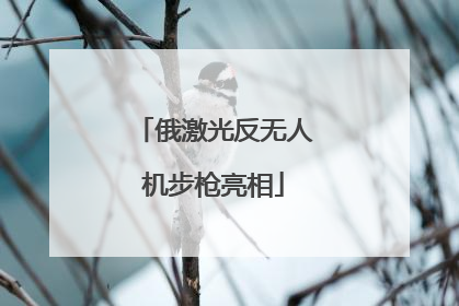 俄激光反无人机步枪亮相