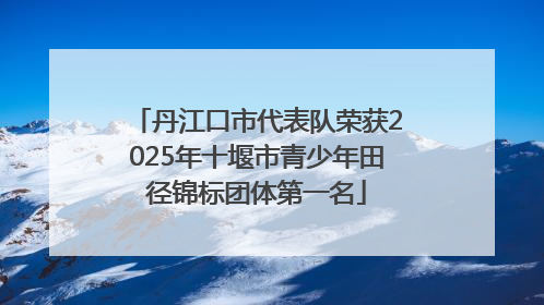 丹江口市代表队荣获2025年十堰市青少年田径锦标团体第一名