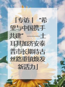 专访丨“希望与中国携手共建”——土耳其加济安泰普市长期待古丝路重镇焕发新活力