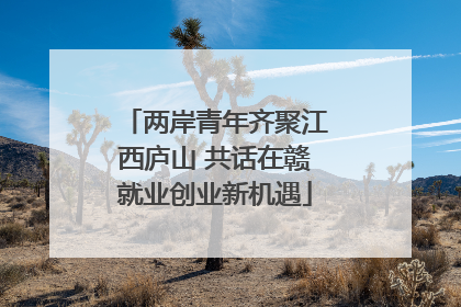 两岸青年齐聚江西庐山 共话在赣就业创业新机遇