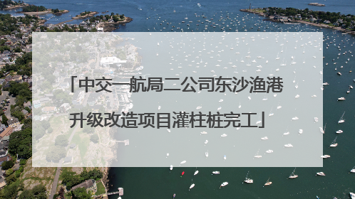 中交一航局二公司东沙渔港升级改造项目灌柱桩完工