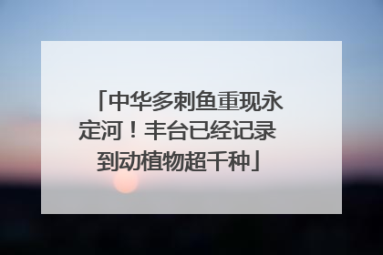 中华多刺鱼重现永定河！丰台已经记录到动植物超千种