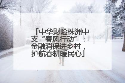 中华财险株洲中支“春风行动”：金融消保进乡村，护航春耕暖民心