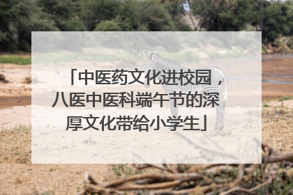 中医药文化进校园，八医中医科端午节的深厚文化带给小学生
