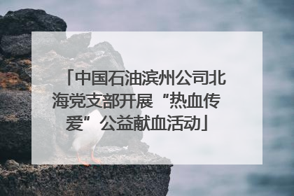 中国石油滨州公司北海党支部开展“热血传爱”公益献血活动