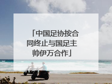 中国足协按合同终止与国足主帅伊万合作