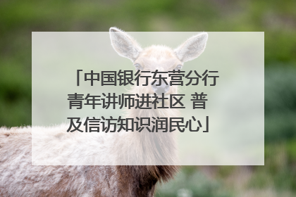 中国银行东营分行青年讲师进社区 普及信访知识润民心