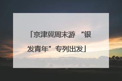 京津冀周末游 “银发青年”专列出发