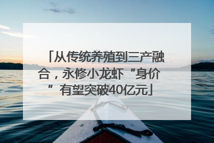 从传统养殖到三产融合，永修小龙虾“身价”有望突破40亿元