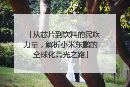 从芯片到饮料的民族力量，解析小米东鹏的全球化高光之路