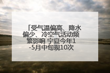 受气温偏高、降水偏少、冷空气活动频繁影响 宁夏今年1-5月中旬现10次定级沙尘天气过程