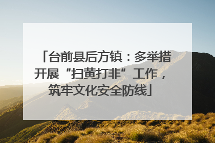 台前县后方镇：多举措开展“扫黄打非”工作，筑牢文化安全防线
