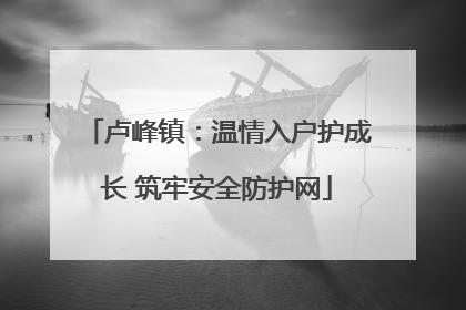 卢峰镇：温情入户护成长 筑牢安全防护网