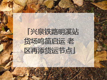 兴泉铁路明溪站货场鸣笛启运 老区再添货运节点