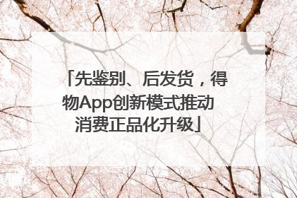 先鉴别、后发货，得物App创新模式推动消费正品化升级