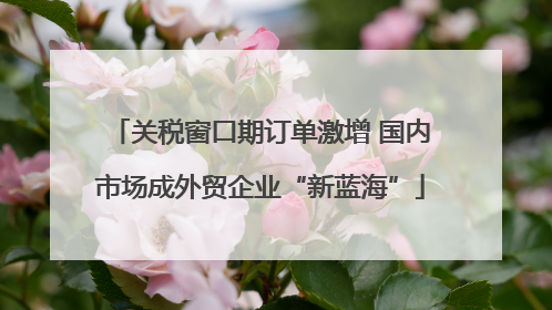 关税窗口期订单激增 国内市场成外贸企业“新蓝海”