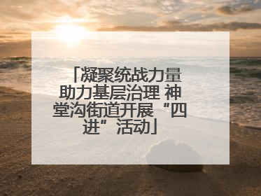 凝聚统战力量 助力基层治理 神堂沟街道开展“四进”活动