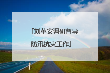 刘革安调研督导防汛抗灾工作