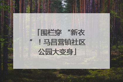 围栏穿 “新衣”！马昌营镇社区公园大变身
