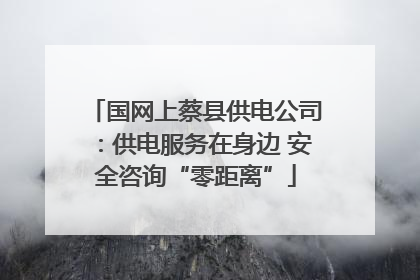 国网上蔡县供电公司：供电服务在身边 安全咨询“零距离”