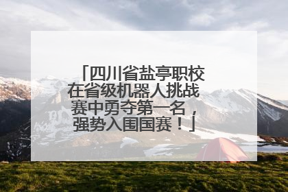 四川省盐亭职校在省级机器人挑战赛中勇夺第一名，强势入围国赛！