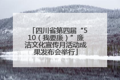 四川省第四届“510（我要廉）”廉洁文化宣传月活动成果发布会举行