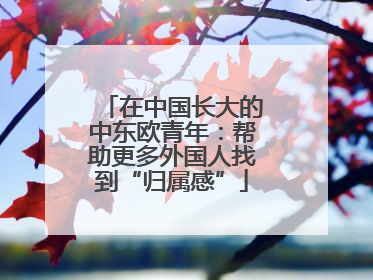 在中国长大的中东欧青年：帮助更多外国人找到“归属感”