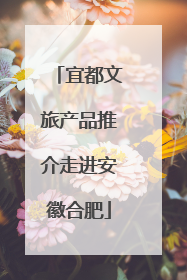 宜都文旅产品推介走进安徽合肥