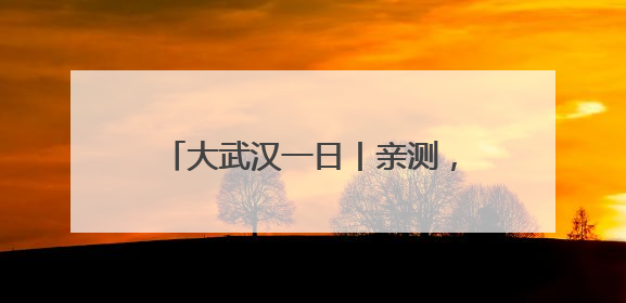 大武汉一日丨亲测，这里搭帐篷露营绝了