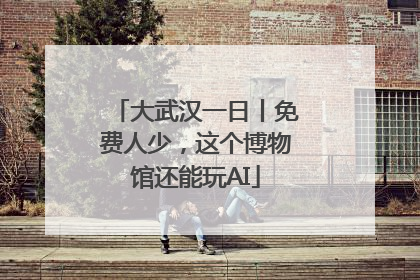大武汉一日丨免费人少，这个博物馆还能玩AI
