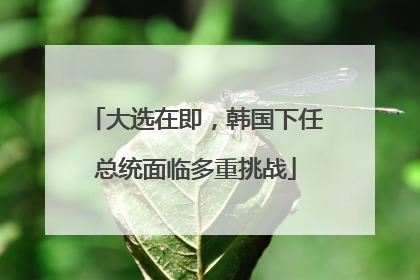 大选在即，韩国下任总统面临多重挑战