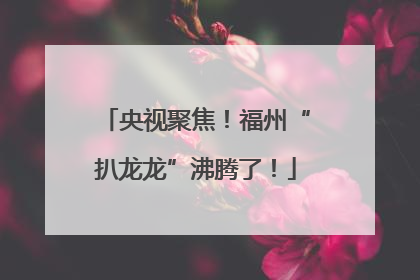 央视聚焦！福州“扒龙龙”沸腾了！