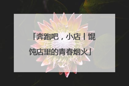 奔跑吧，小店丨馄饨店里的青春烟火