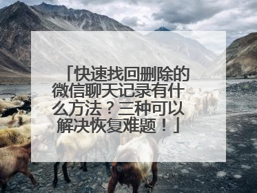 快速找回删除的微信聊天记录有什么方法？三种可以解决恢复难题！