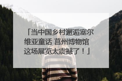 当中国乡村邂逅塞尔维亚童话 莒州博物馆这场展览太震撼了！
